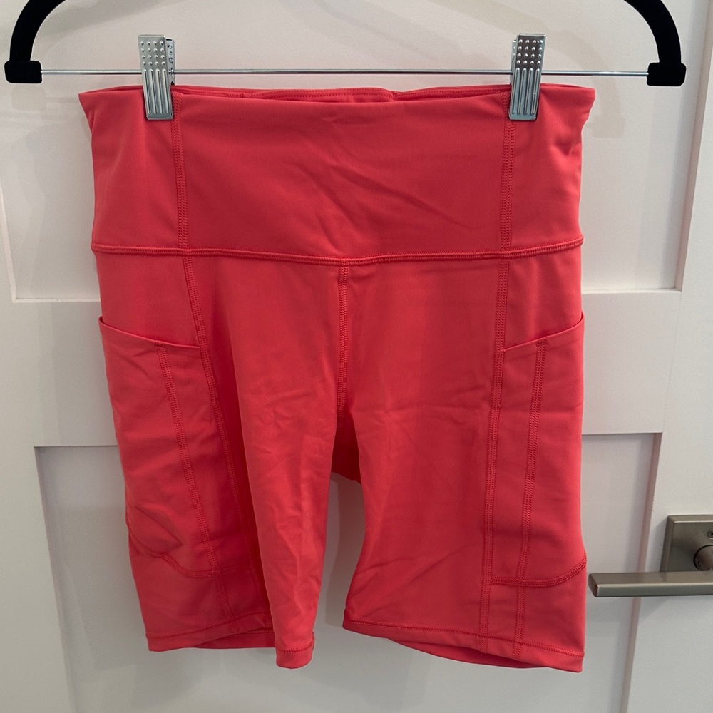 Women's Coral High-Waisted Shorts
